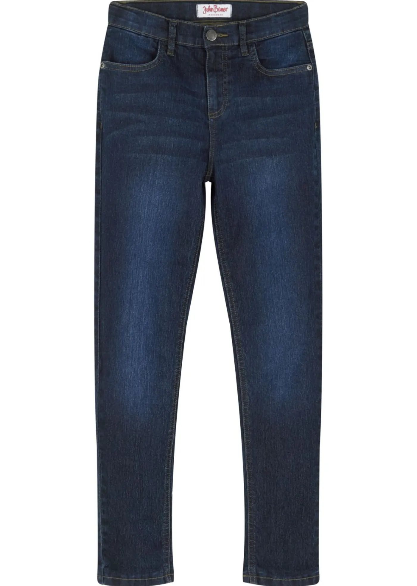 bonprix bonprix Ropa 9 A 16 Años·Jeans|Ropa 9 A 16 Años·Chaquetas Y Outdoor>Vaqueros térmicos con forro de punto y talle medio denim oscuro