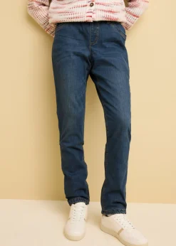 Mujer bonprix bonprix Vaqueros térmicos con talle medio y corte recto