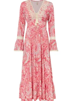 bonprix bonprix Vestidos>Vestido rosa caliente/blanco