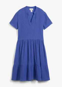 bonprix bonprix Vestidos>Vestido azul violaceo-azul genciana con rayas