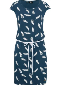 bonprix bonprix Vestidos>Vestido Azul oscuro estampado