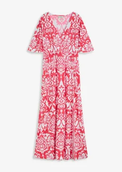 bonprix bonprix Vestidos>Vestido Rosa-blanco estampado