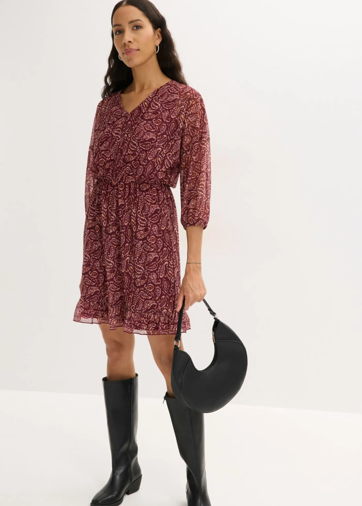 bonprix bonprix Vestidos>Vestido Rojo rubí