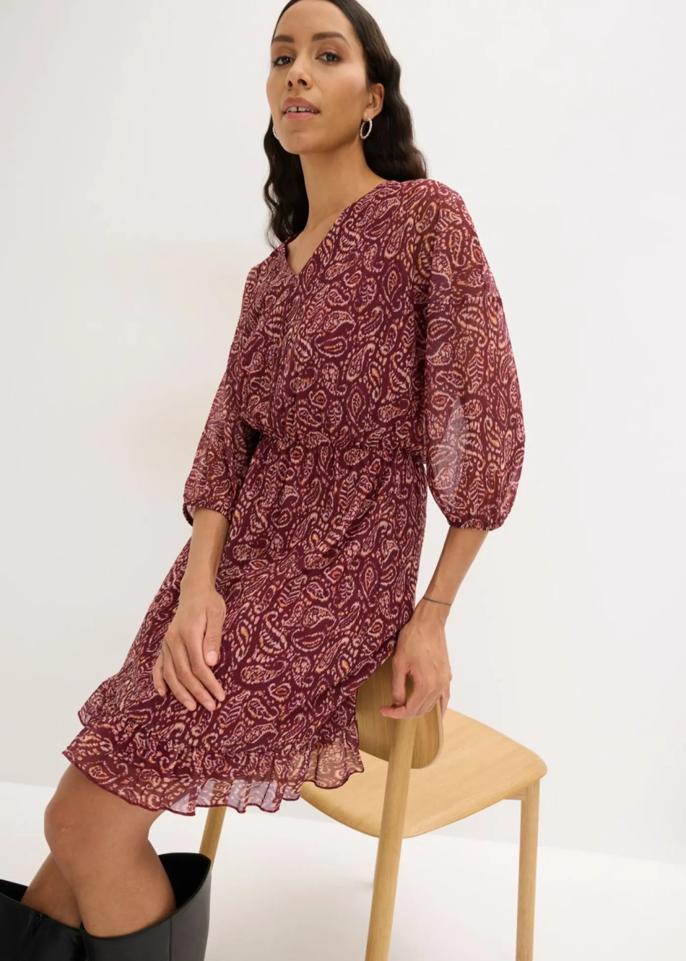 bonprix bonprix Vestidos>Vestido Rojo rubí