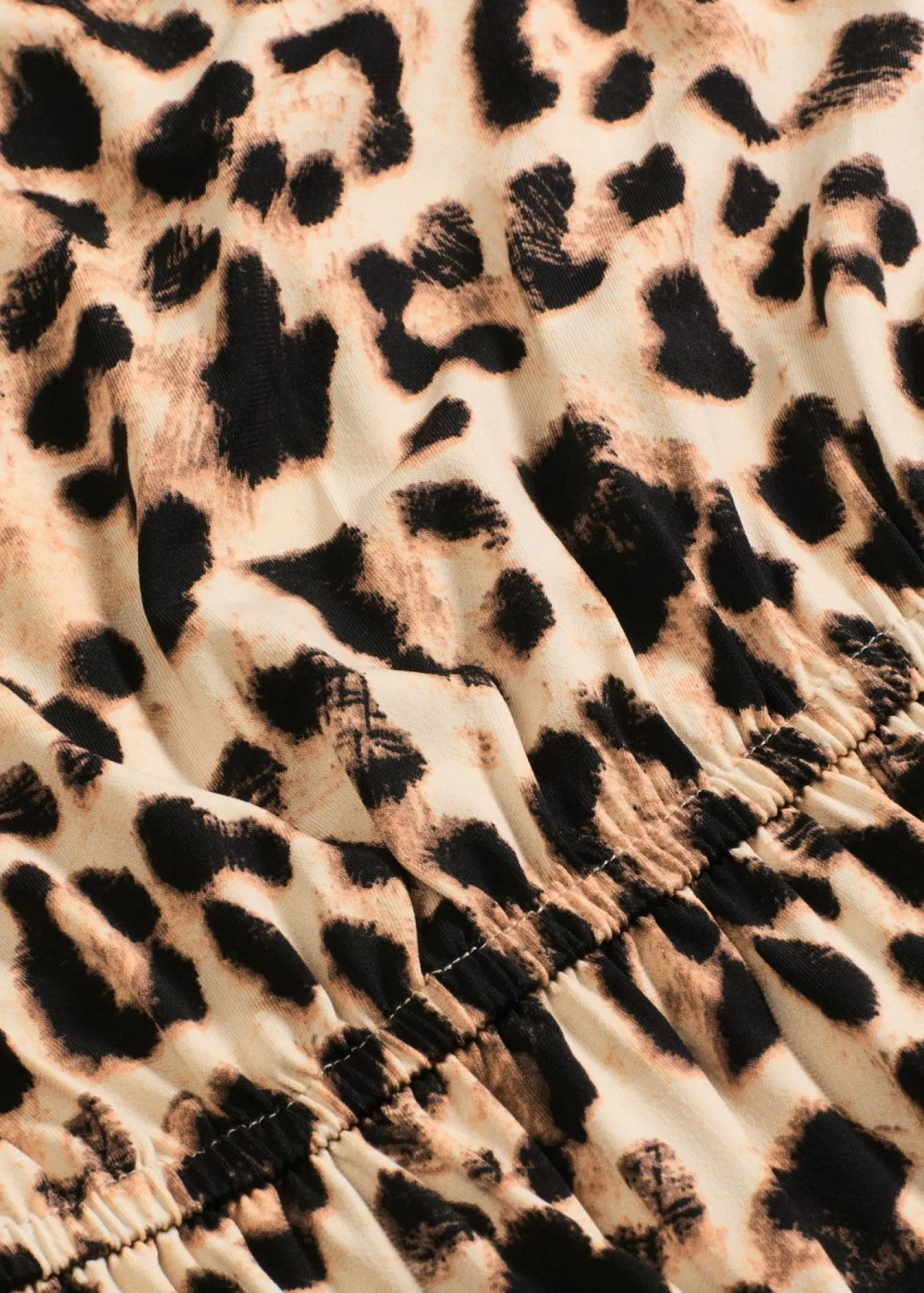 bonprix bonprix Vestidos>Vestido Beige-negro con estampado de leopardo