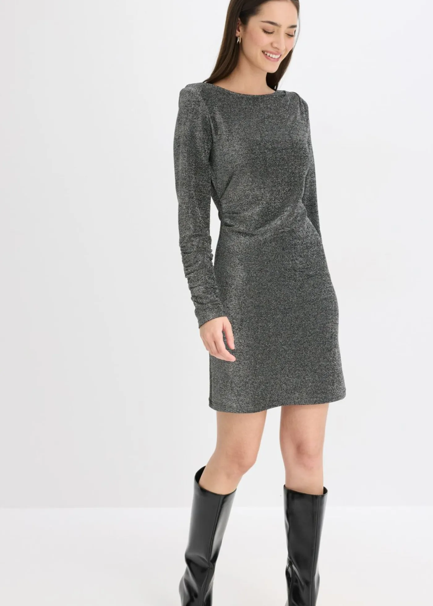 bonprix bonprix Vestidos>Vestido Negro-plata