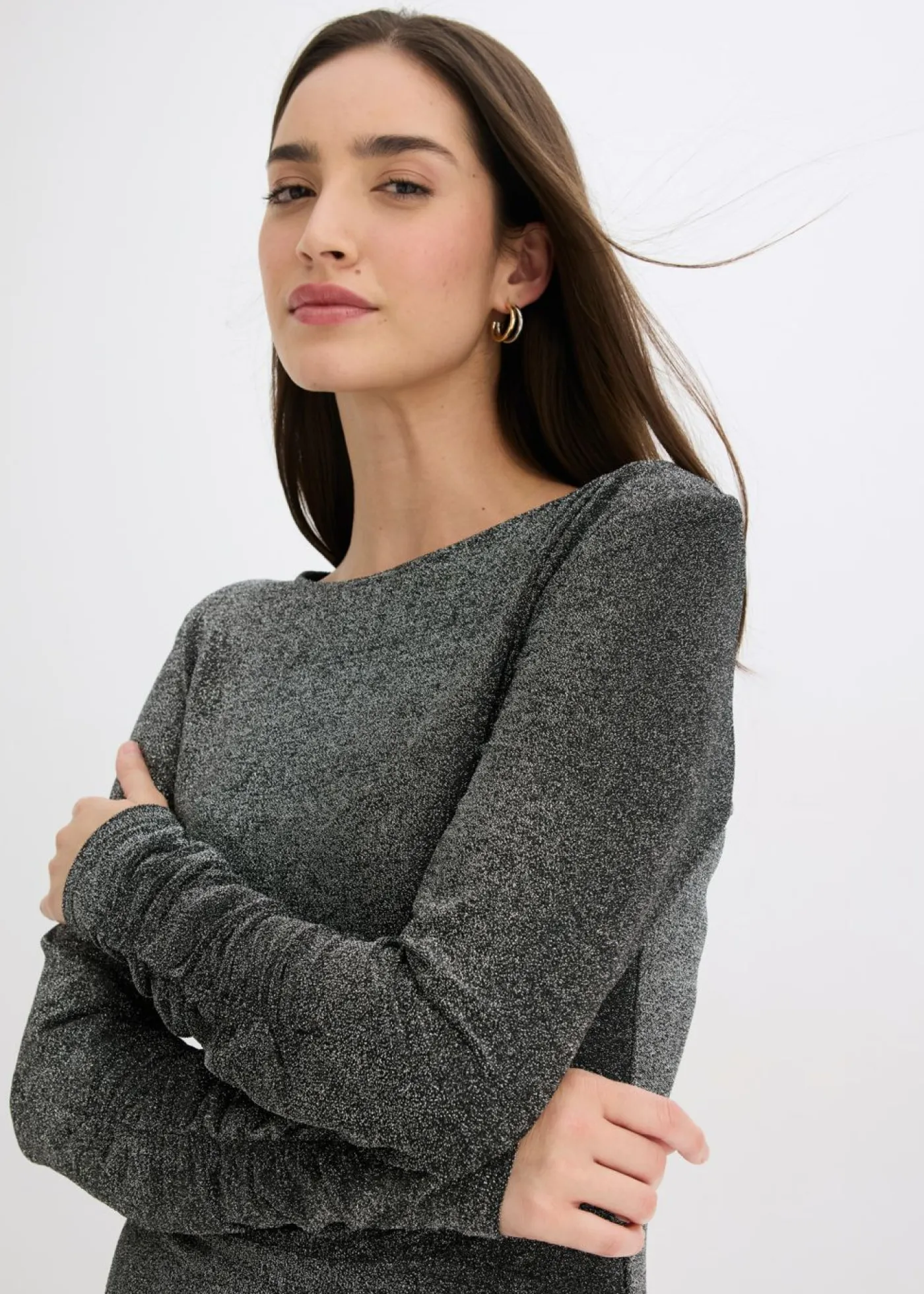 bonprix bonprix Vestidos>Vestido Negro-plata