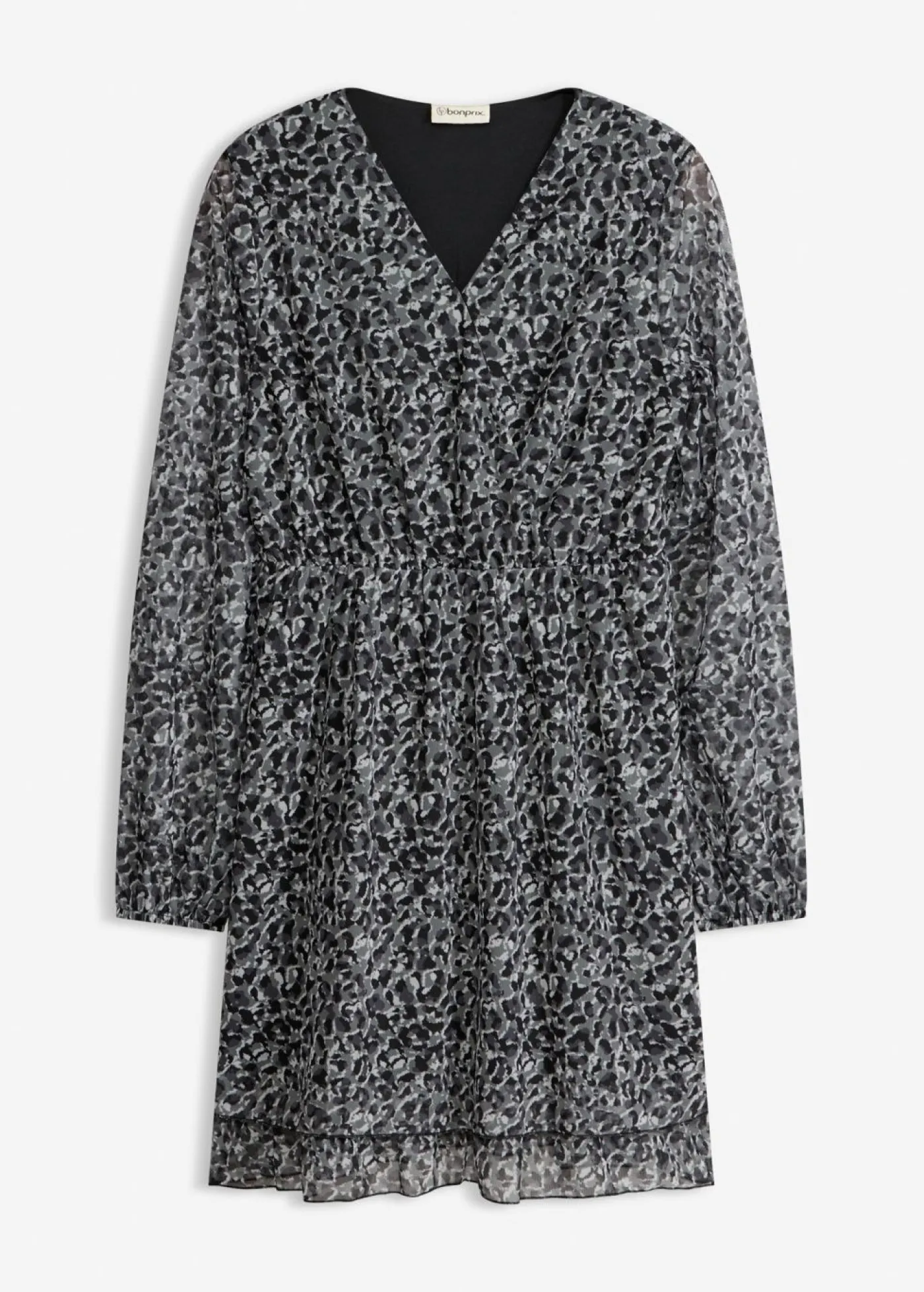 bonprix bonprix Vestidos>Vestido estampado leo negro