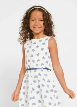 Niños bonprix bonprix Vestido + bolero + cinturón (3 piezas)