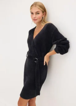 Mujer bonprix bonprix Vestido ajustado de punto con accesorio