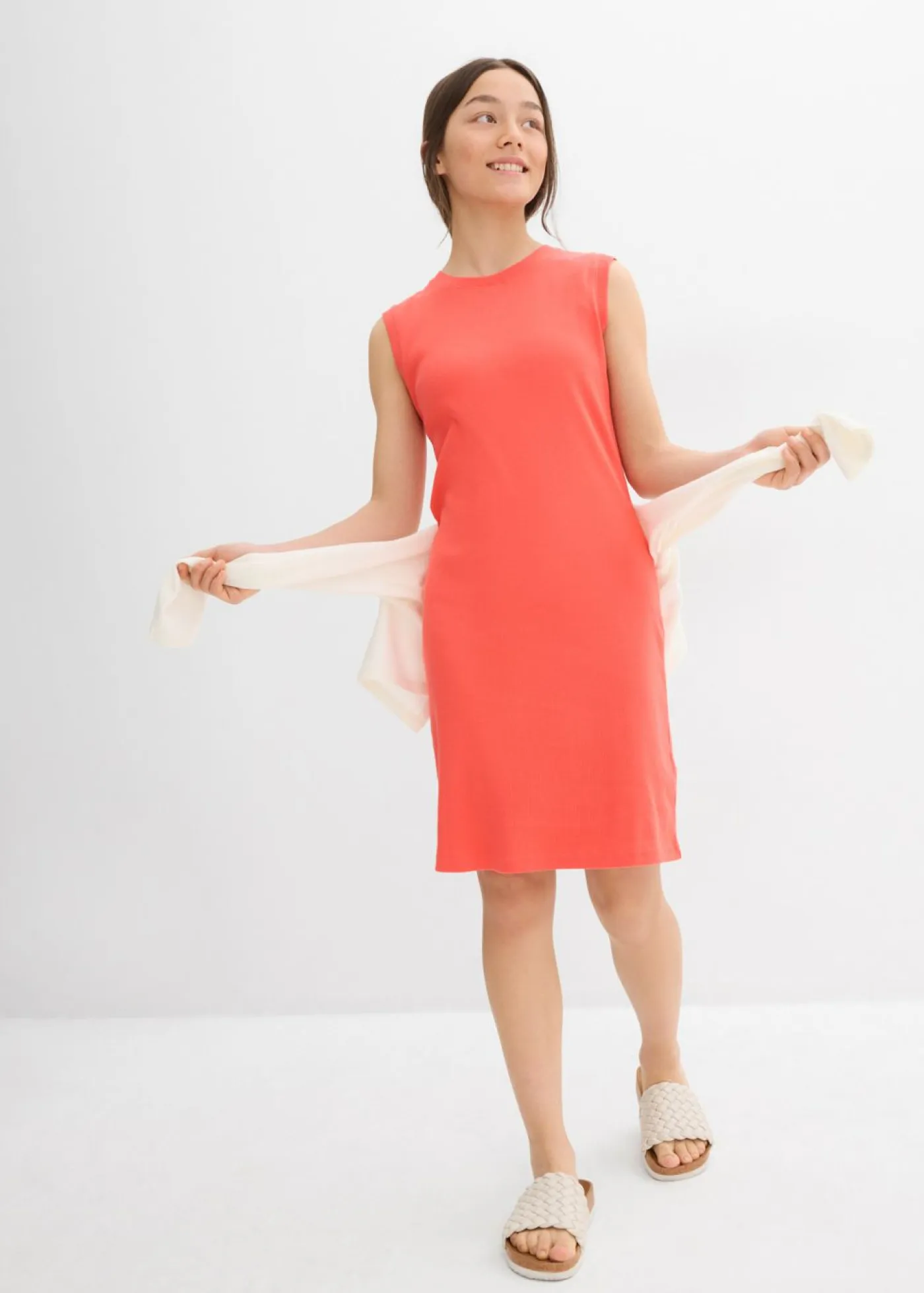 bonprix bonprix Ropa 9 A 16 Años·Vestidos Y Monos>Vestido ajustado de punto de algodón orgánico puro Quisquilla