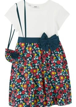 Niños bonprix bonprix Vestido camisero + bolso (2 unidades) de algodón orgánico puro