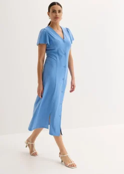 Mujer bonprix bonprix Vestido camisero con abertura