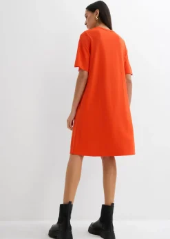 Mujer bonprix bonprix Vestido camisero con corte en A en mezcla de viscosa