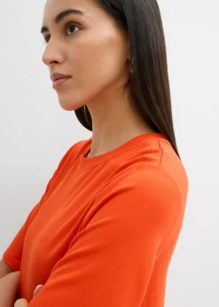 Mujer bonprix bonprix Vestido camisero con corte en A en mezcla de viscosa