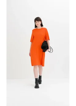 Mujer bonprix bonprix Vestido camisero con corte en A en mezcla de viscosa