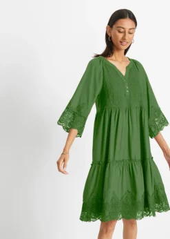 Mujer bonprix bonprix Vestido camisero con encaje