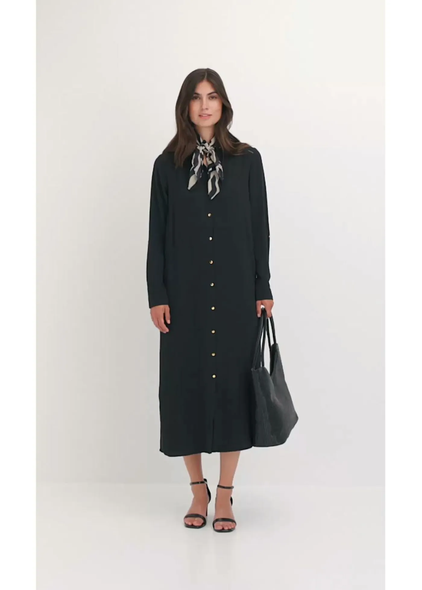 Mujer bonprix bonprix Vestido camisero con encaje en escalera