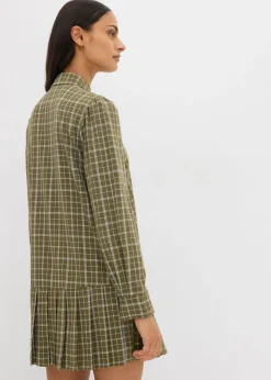 Mujer bonprix bonprix Vestido camisero con estampado de cuadros