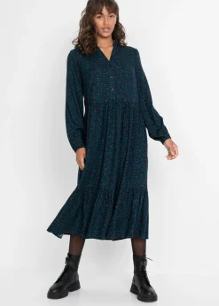 Mujer bonprix bonprix Vestido camisero con estampado de leopardo