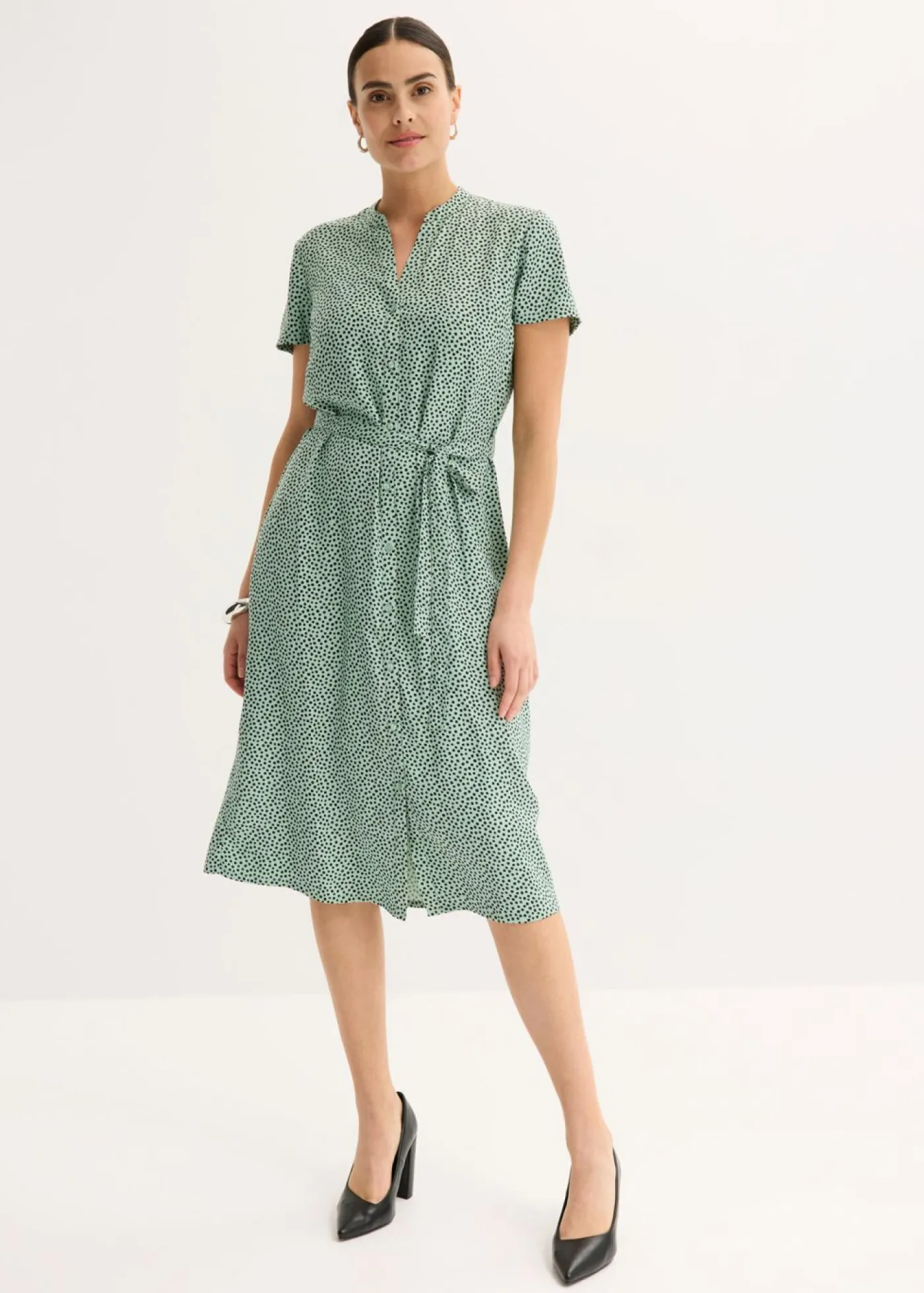 Mujer bonprix bonprix Vestido camisero con lunares