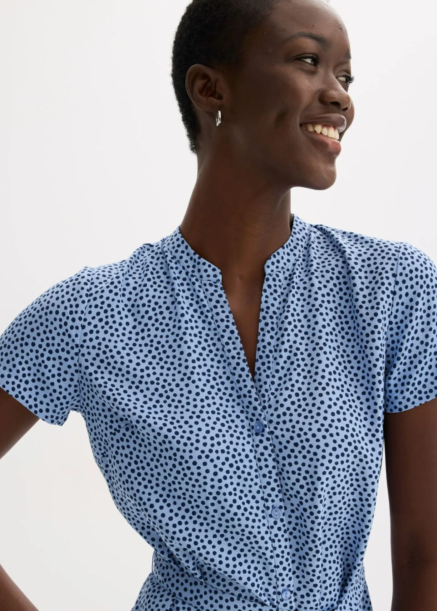 Mujer bonprix bonprix Vestido camisero con lunares