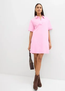 Mujer bonprix bonprix Vestido camisero confeccionado con mezcla de algodón orgánico elástico