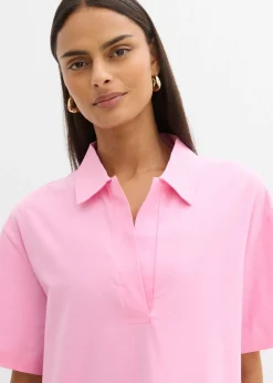 Mujer bonprix bonprix Vestido camisero confeccionado con mezcla de algodón orgánico elástico