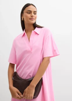 Mujer bonprix bonprix Vestido camisero confeccionado con mezcla de algodón orgánico elástico
