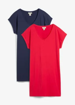 Mujer bonprix bonprix Vestido camisero de algodón orgánico puro (2 unidades)