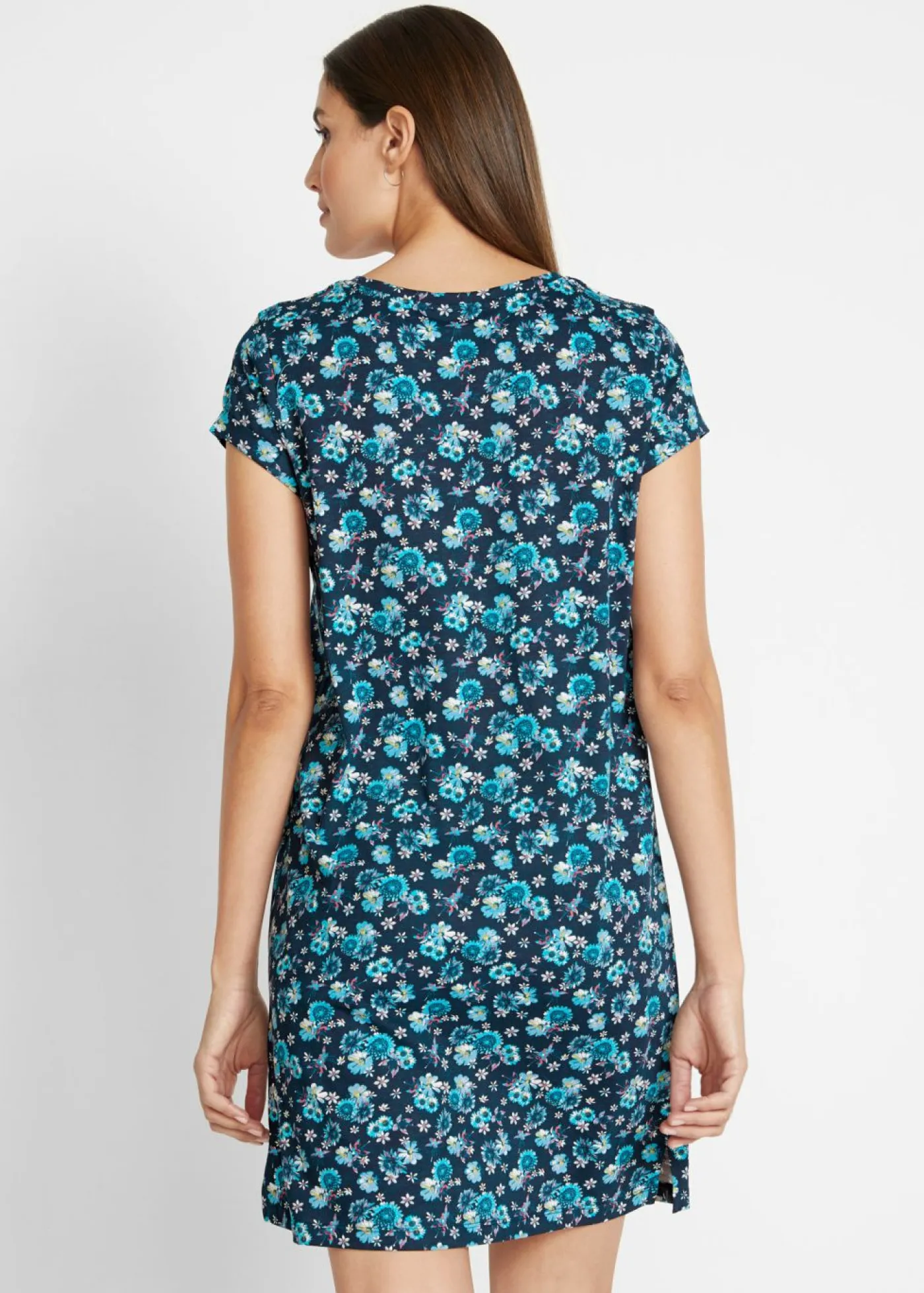 Mujer bonprix bonprix Vestido camisero de algodón puro con aberturas laterales (2 unidades)