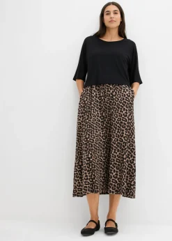 bonprix bonprix Vestidos|Novedades>Vestido camisero de algodón puro Negro