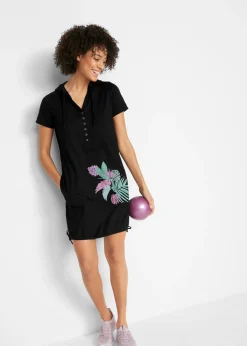 Mujer bonprix bonprix Vestido camisero de algodón, manga corta