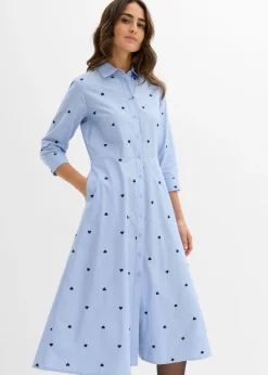 Mujer bonprix bonprix Vestido camisero de algodón orgánico puro