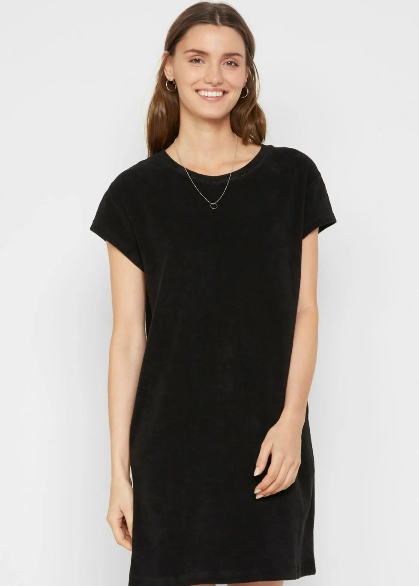 Mujer bonprix bonprix Vestido camisero de felpa