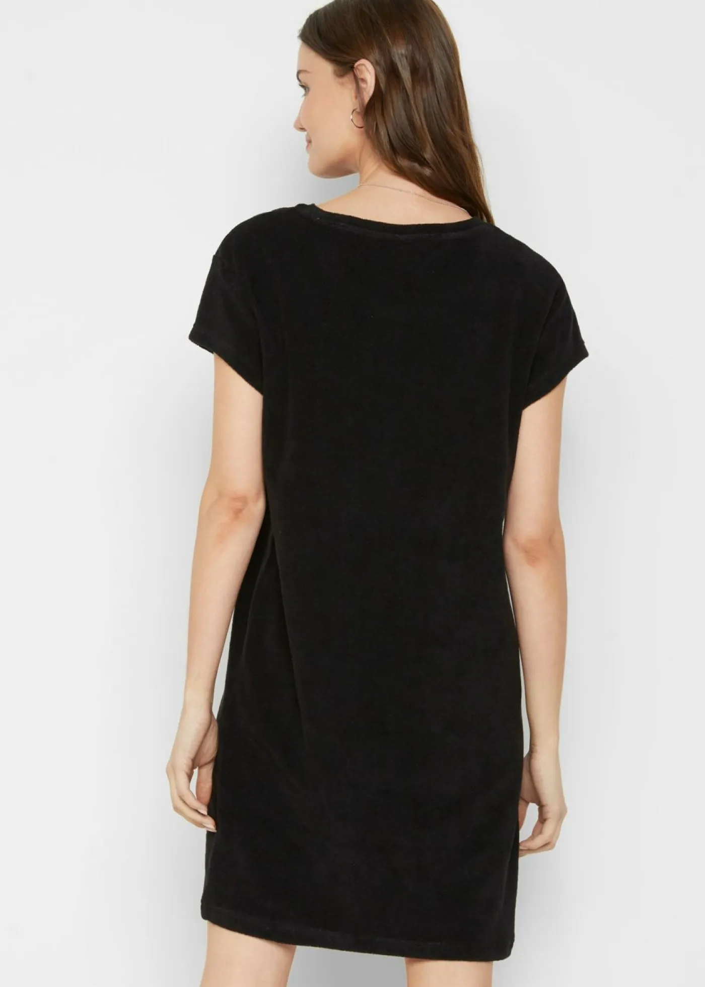 Mujer bonprix bonprix Vestido camisero de felpa