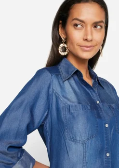 Mujer bonprix bonprix Vestido camisero de lyocell TENCEL鈩