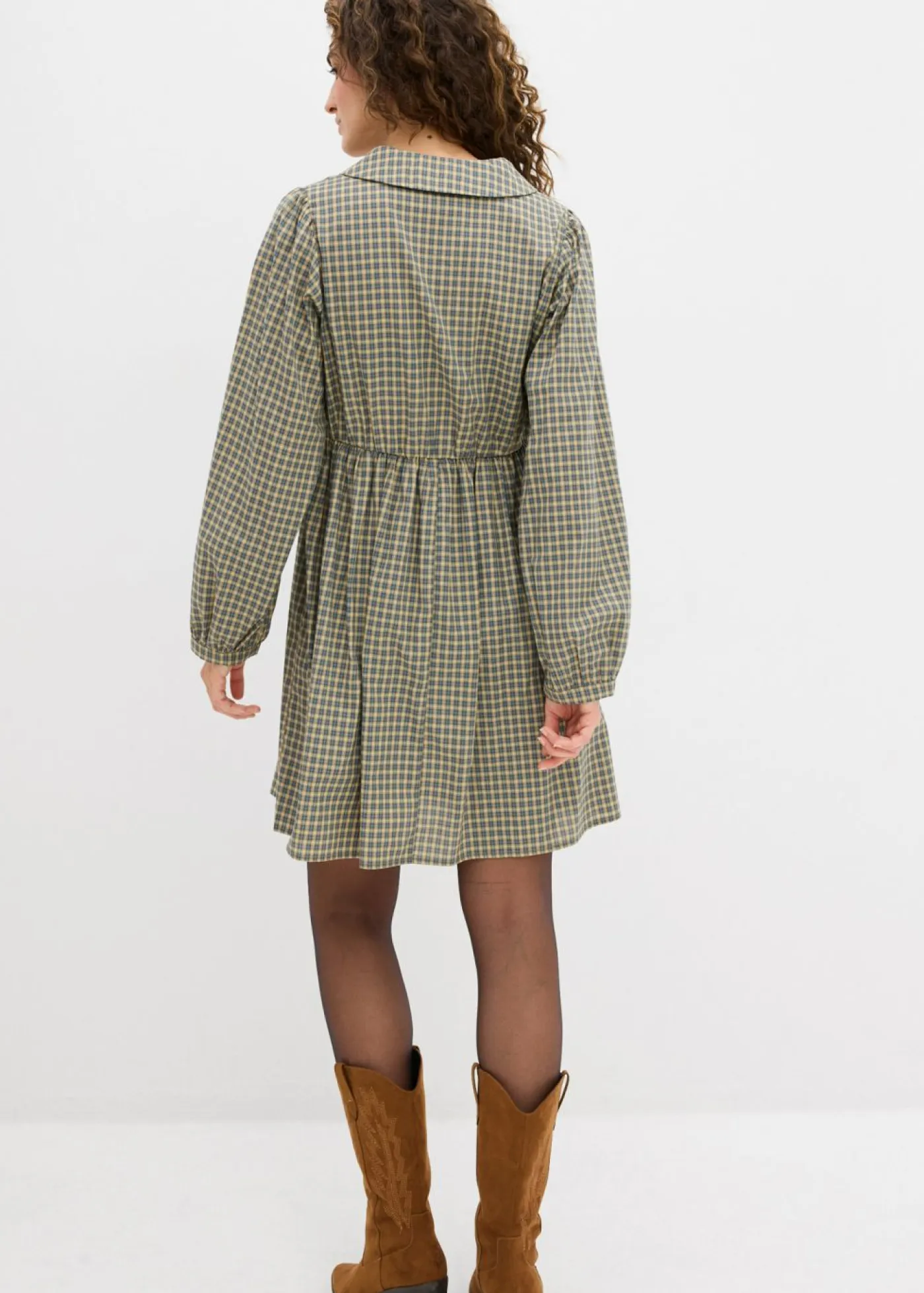 Mujer bonprix bonprix Vestido camisero de mezcla de algodón