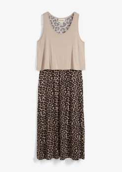 Mujer bonprix bonprix Vestido camisero de mezcla fluida de viscosa y elastano