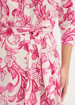 Mujer bonprix bonprix Vestido camisero de mezcla de algodón