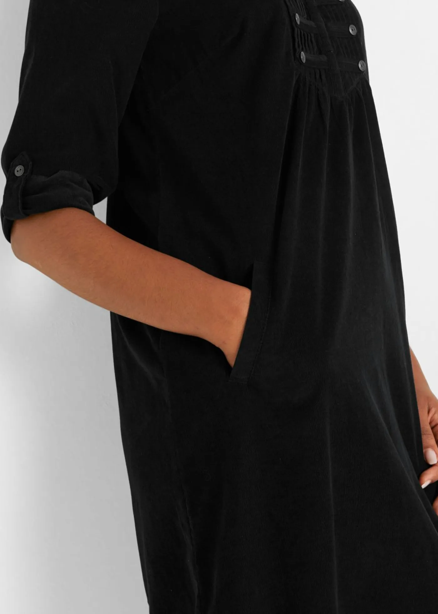 Mujer bonprix bonprix Vestido camisero de pana de algodón puro