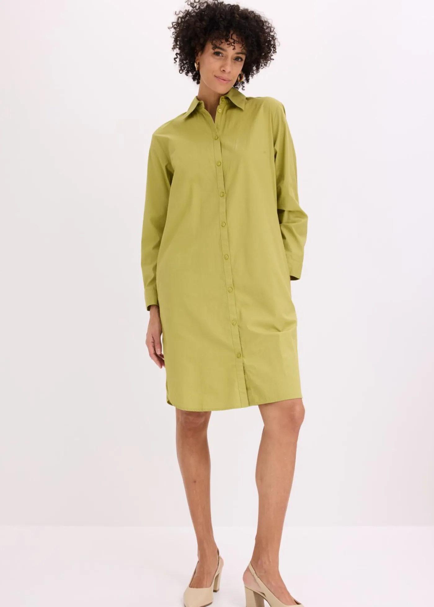 Mujer bonprix bonprix Vestido camisero de popelín de algodón