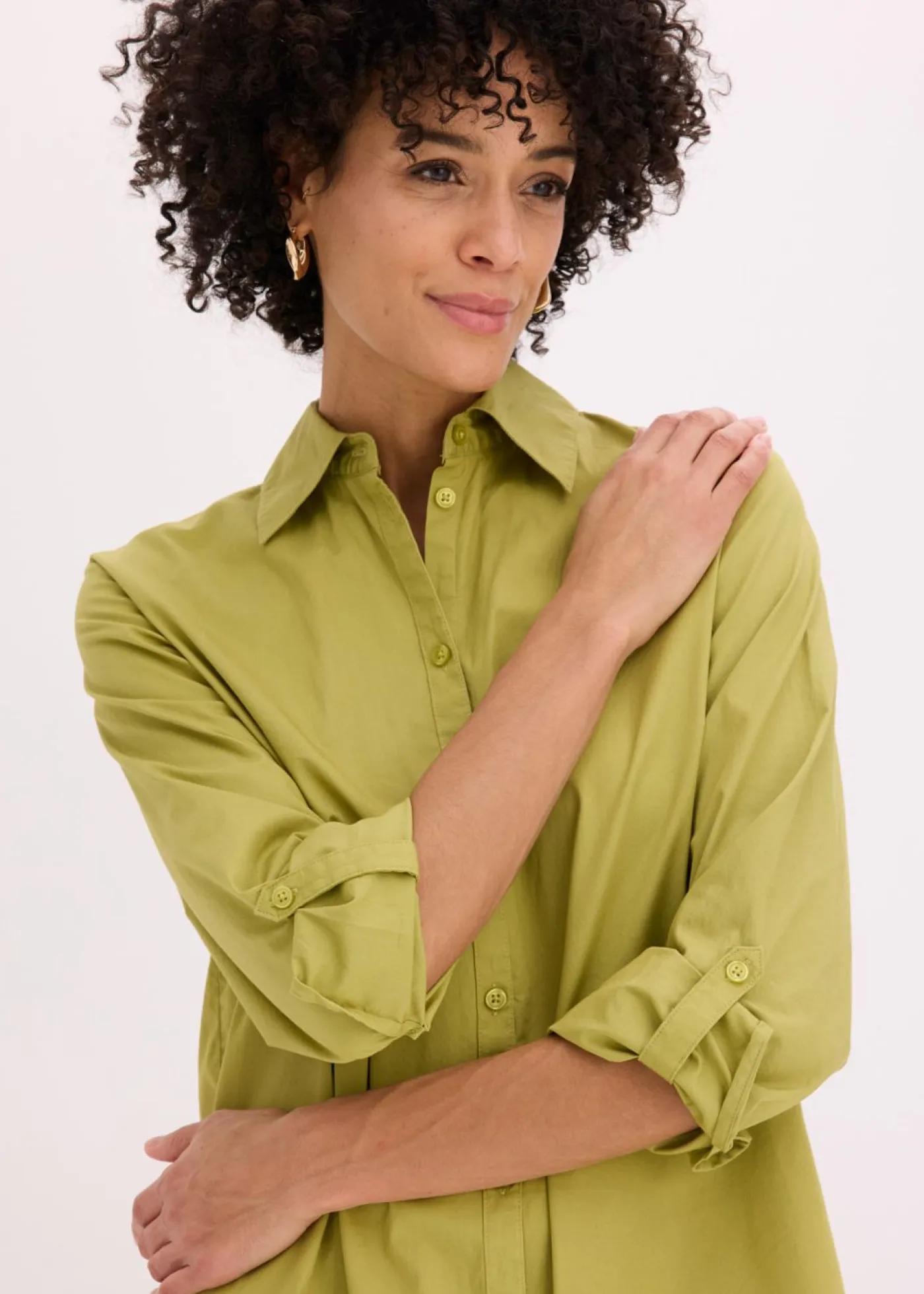 Mujer bonprix bonprix Vestido camisero de popelín de algodón