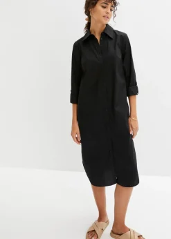 Mujer bonprix bonprix Vestido camisero de popelín de algodón