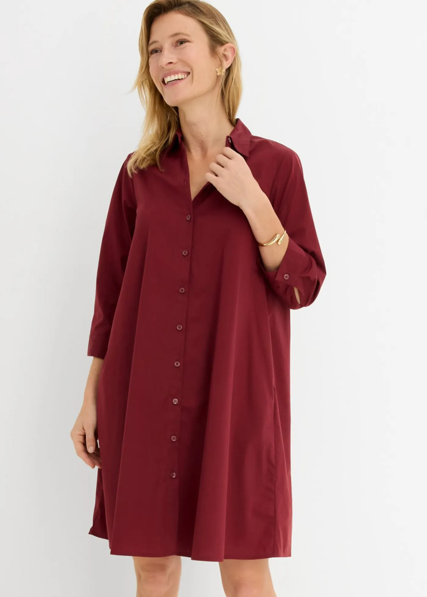 Mujer bonprix bonprix Vestido camisero de popelín