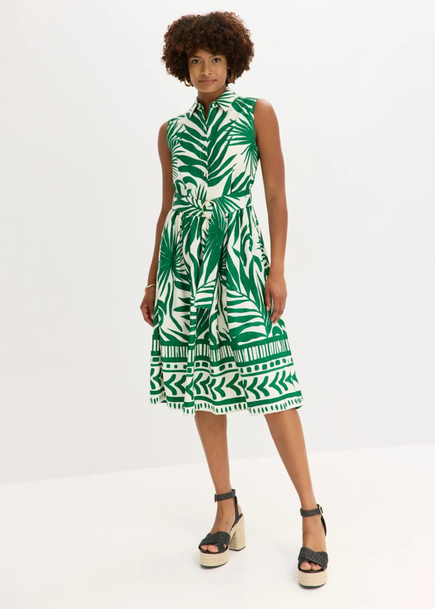 Mujer bonprix bonprix Vestido camisero de viscosa fluida