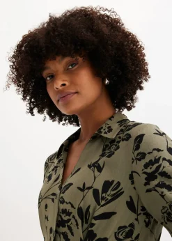 Mujer bonprix bonprix Vestido camisero de viscosa fluida