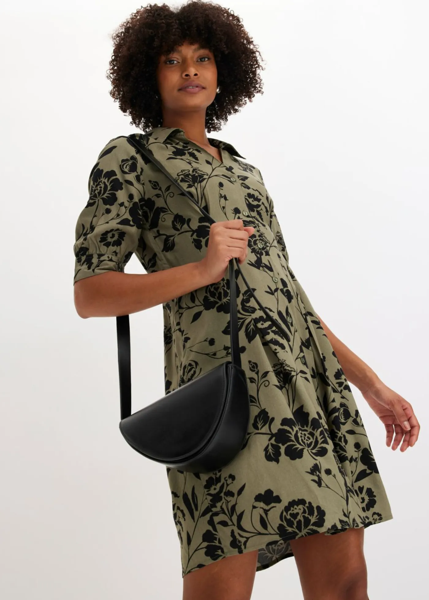 Mujer bonprix bonprix Vestido camisero de viscosa fluida