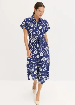 Mujer bonprix bonprix Vestido camisero de viscosa pura