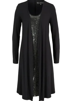 Mujer bonprix bonprix Vestido camisero de viscosa sostenible con aspecto doble